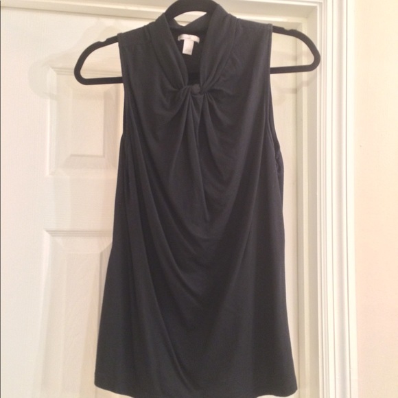 Black Dress Tank Top Knot Twist - Picture 5 of 6